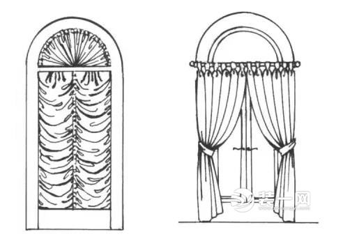 异形窗户窗帘设计方案