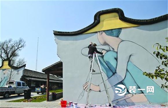 上海街道墙绘