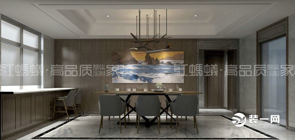 苏州清水湾550平米现代风格装修效果图
