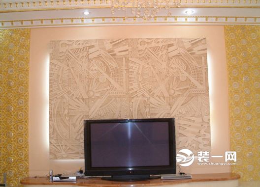 pu线条电视背景墙装饰效果图