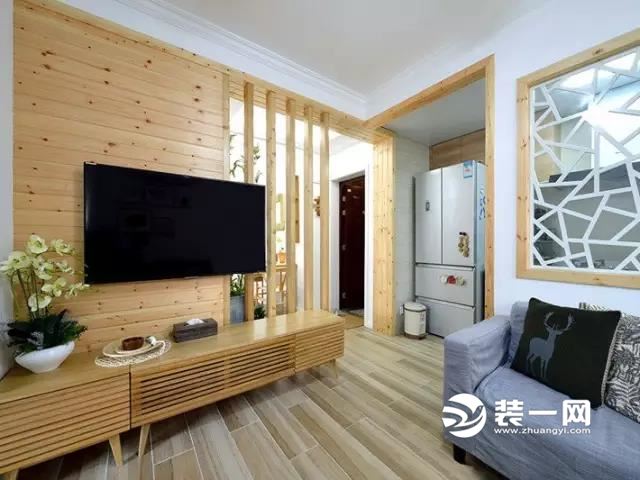 张家口西豪丽景两居室65平米原木风格装修案例效果