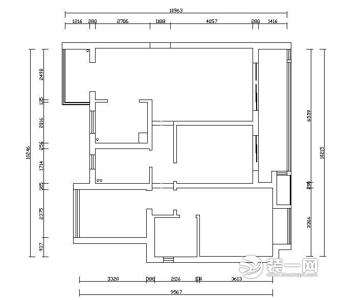 新城郡未来122平米原始户型图