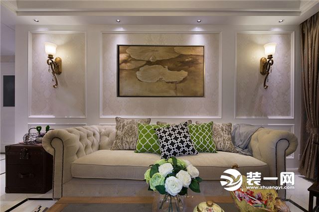 唐山南湖春晓两室两厅95平米混搭风格装修案例效果