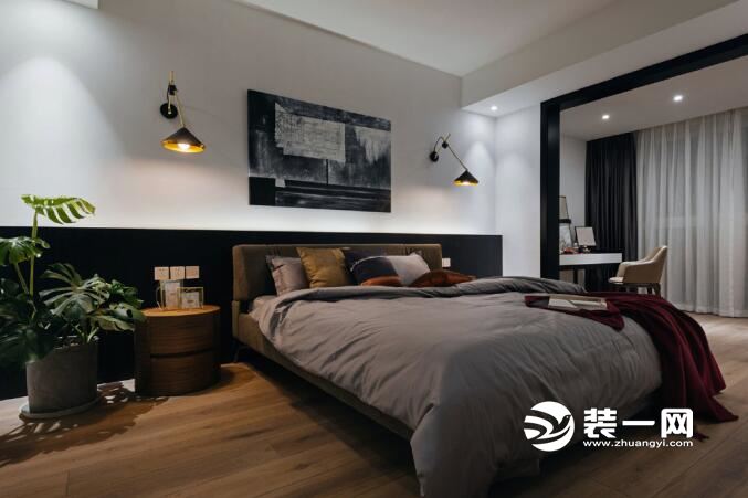 卧室装修效果图 145平米装修效果图 现代简约风格装修效果图