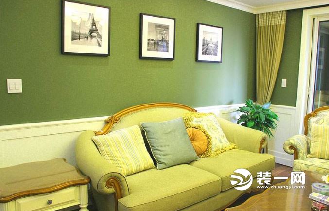 绿色的客厅