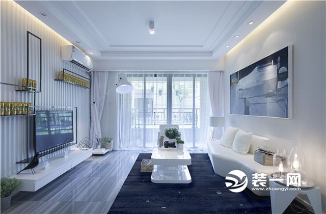 保定苏堤杭城两居室92平米北欧风格装修案例效果