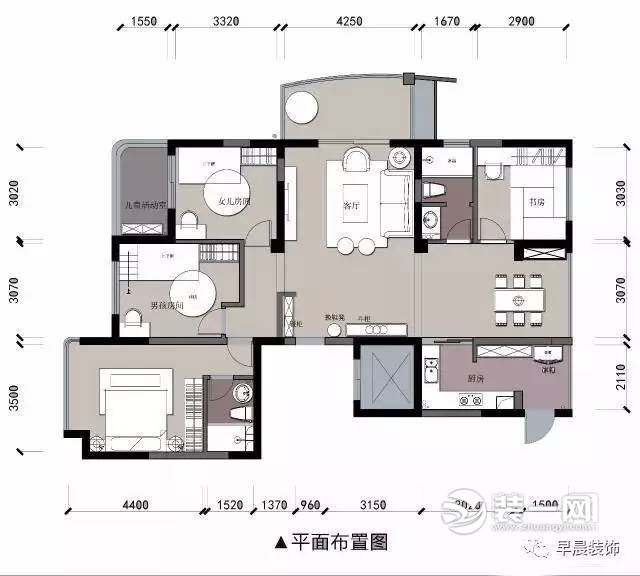 120平米北欧风格装修效果图