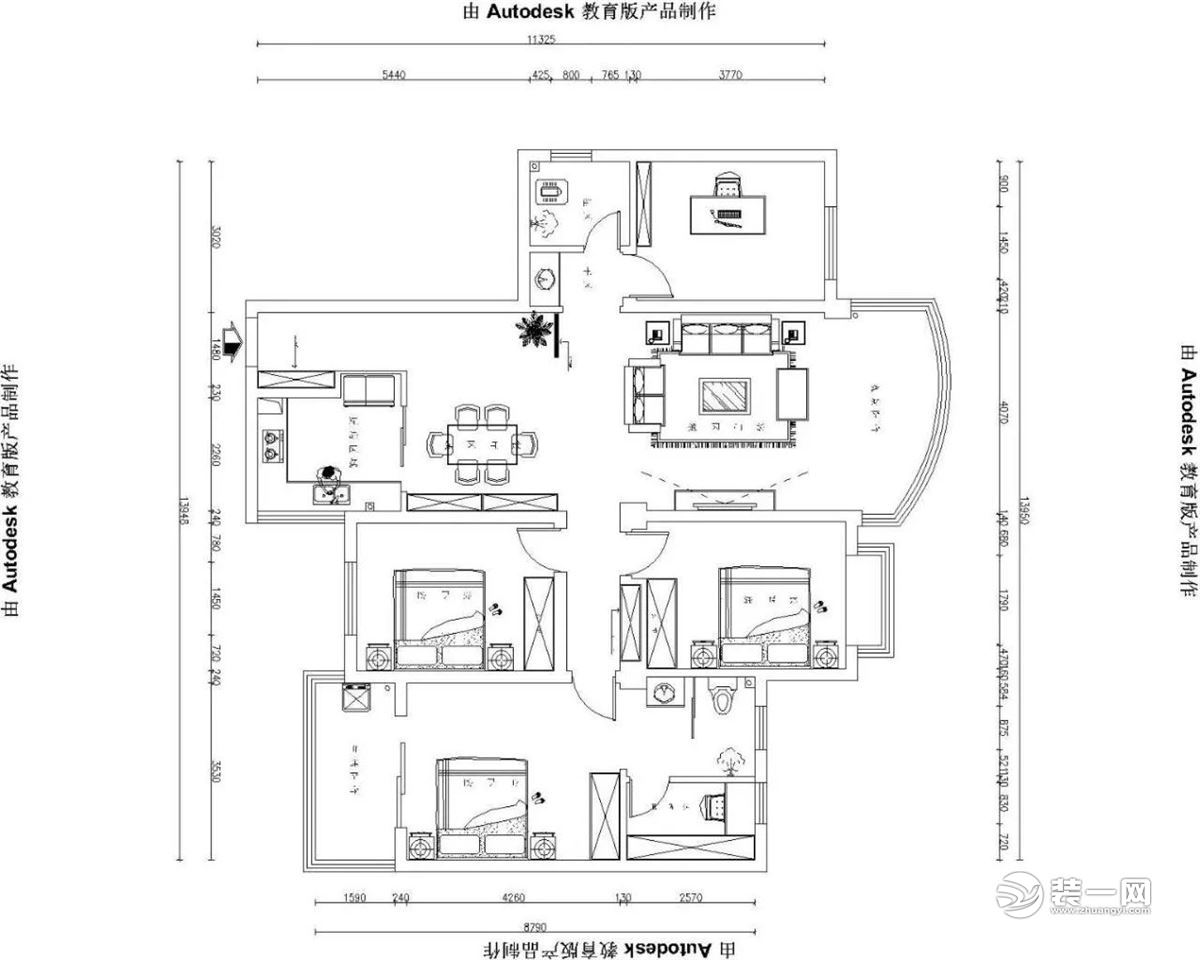 156平米户型图