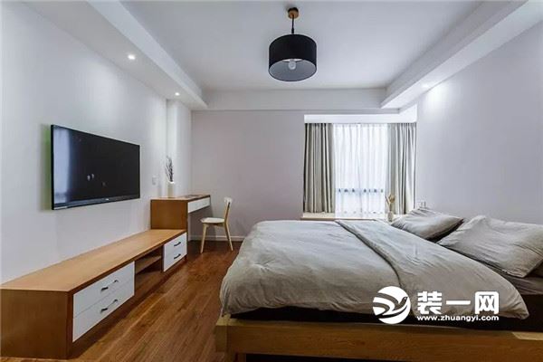 136平米三室两厅清新日式风格案例