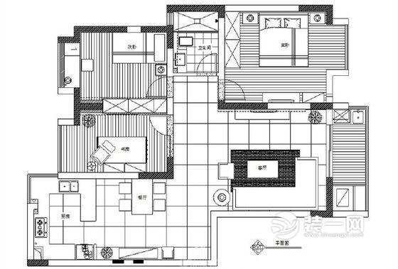 10平三居室装现代简约设计案例