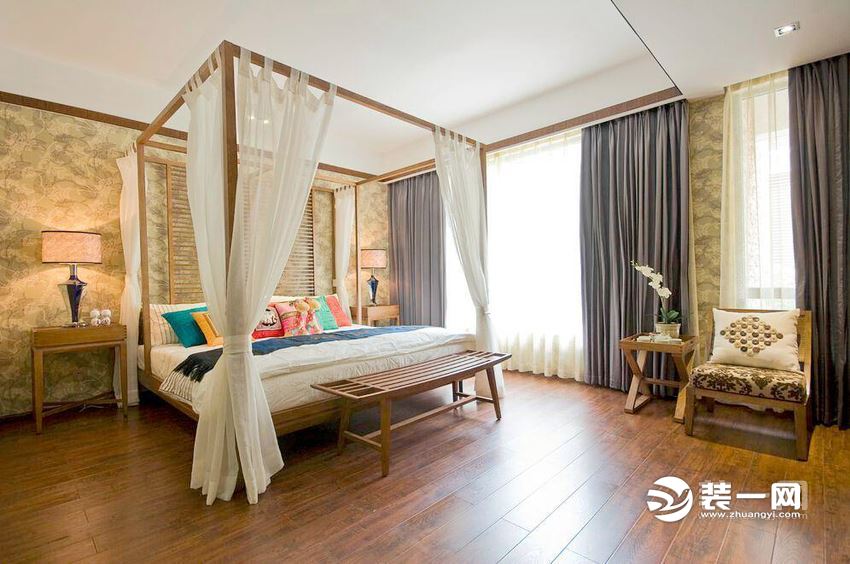 东南亚风卧室装修设计效果图