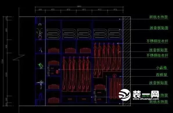 衣柜内部AutoCAD设计