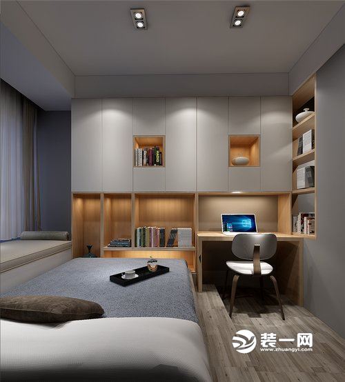 136平米三居室现代简约风格设计案例