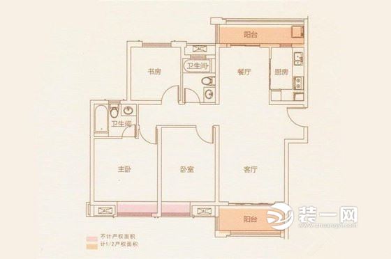 110平米三居室现代简约风格设计案例