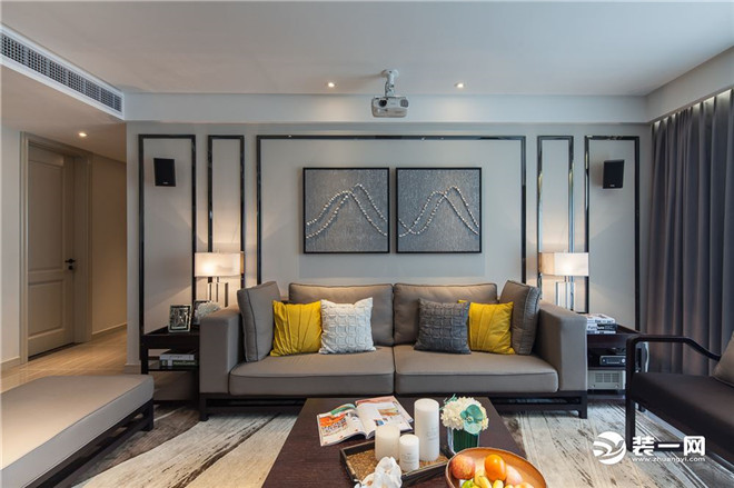 北欧风格客厅沙发背景墙装修设计效果图