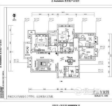 135平米户型图