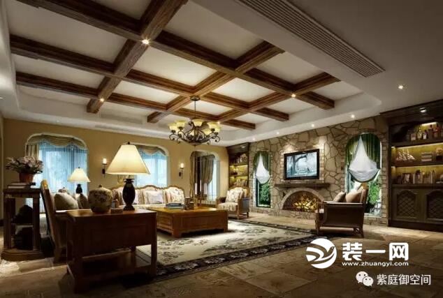 上海紫庭御空间装饰公司 别墅装修效果图
