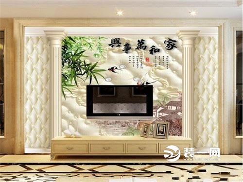 中式风格电视背景墙装修效果图