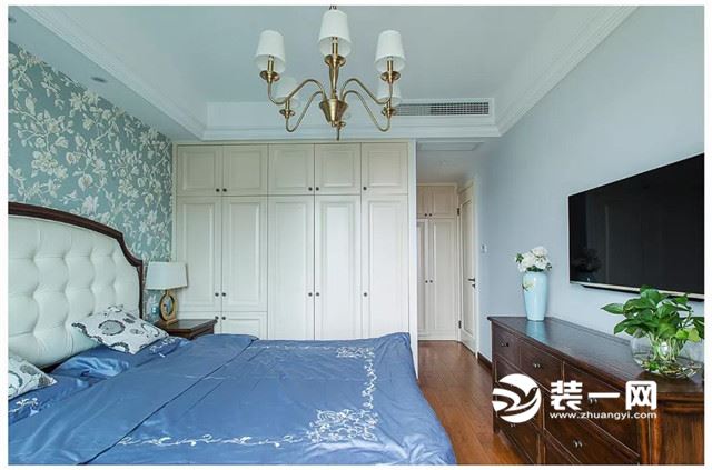唐山君熙太和三室两厅135平米美式风格装修案例效果
