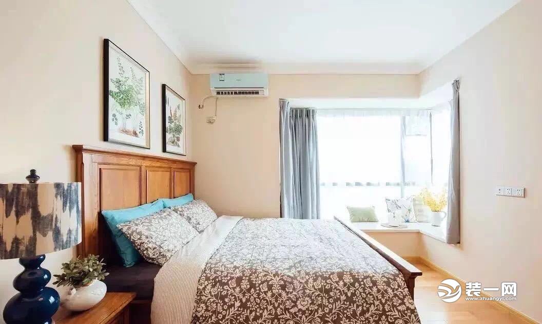 卧室装修实景图 北京实创装修公司144平米装修效果图