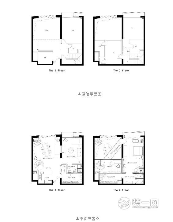 loft公寓平面图