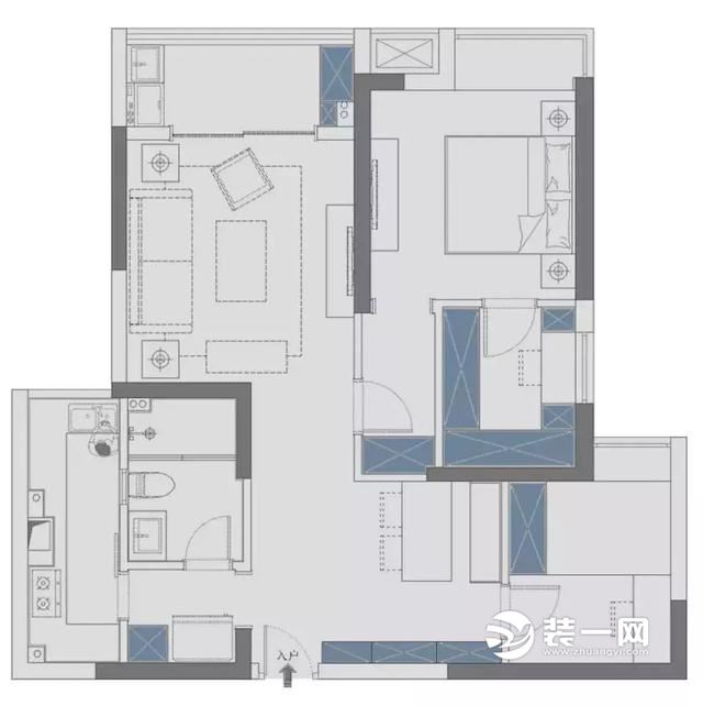 99平米法式风格装修效果图