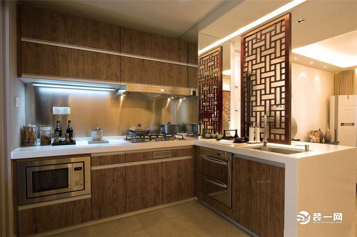 中式风格厨房装修效果图
