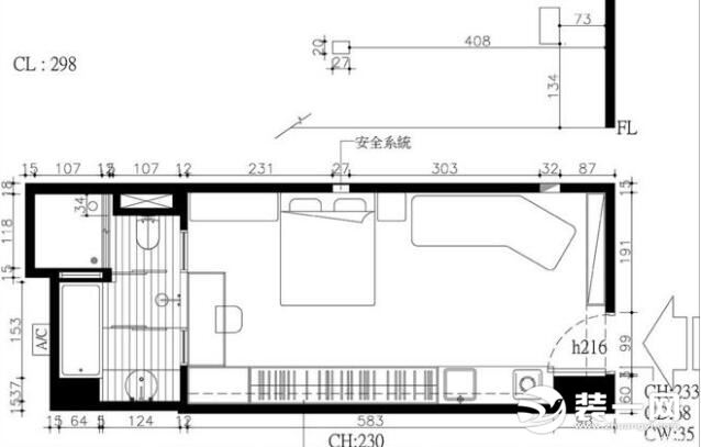 27平米户型图