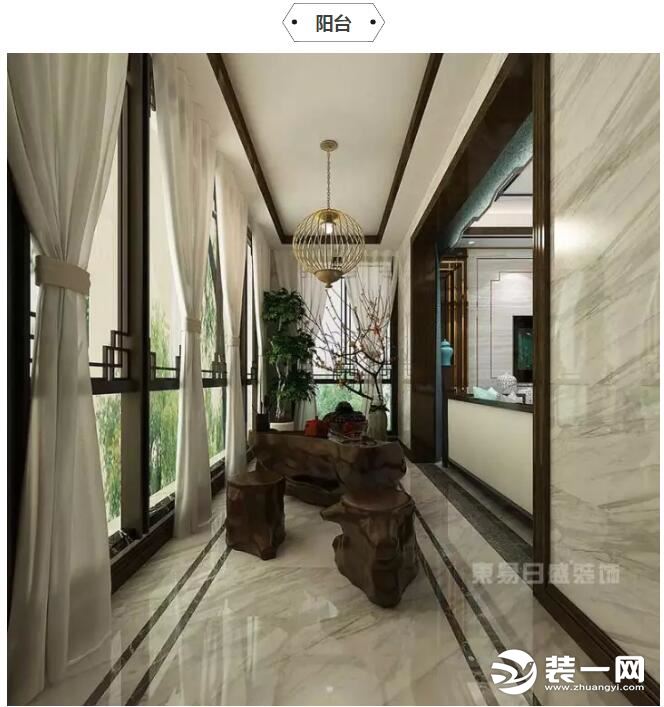 阳台装修效果图 北京东易日盛装饰公司复式楼装修效果图