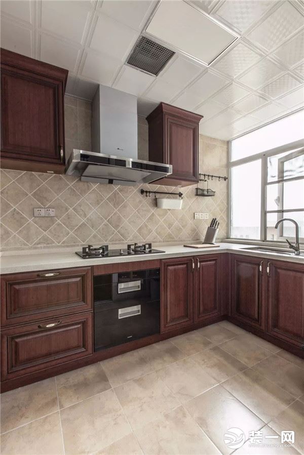 130平米现代美式风格三室两厅装修效果图厨房