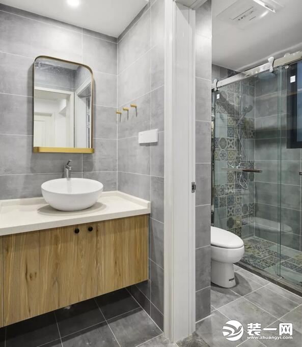 73平米混搭风格两居室浴室图片