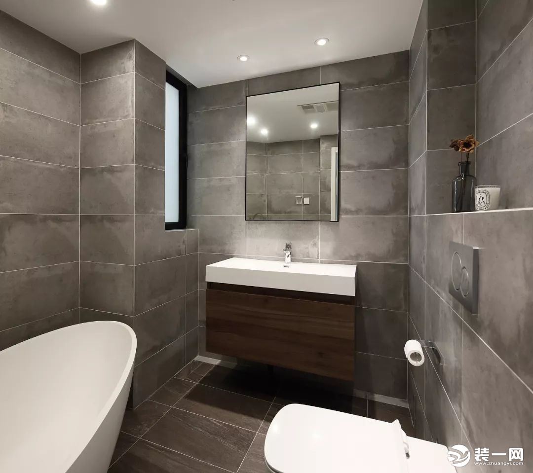 天津装饰公司推荐工业北欧风格卫浴室装修效果图