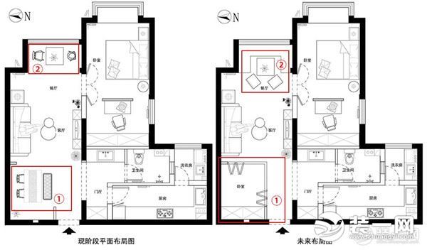 80平米北欧风设计实景图