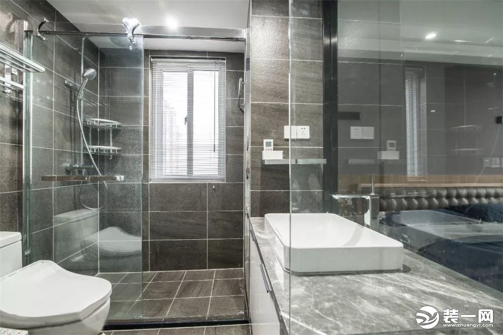 太原源艺汇通装修公司推荐北欧风格卫浴室装修效果图