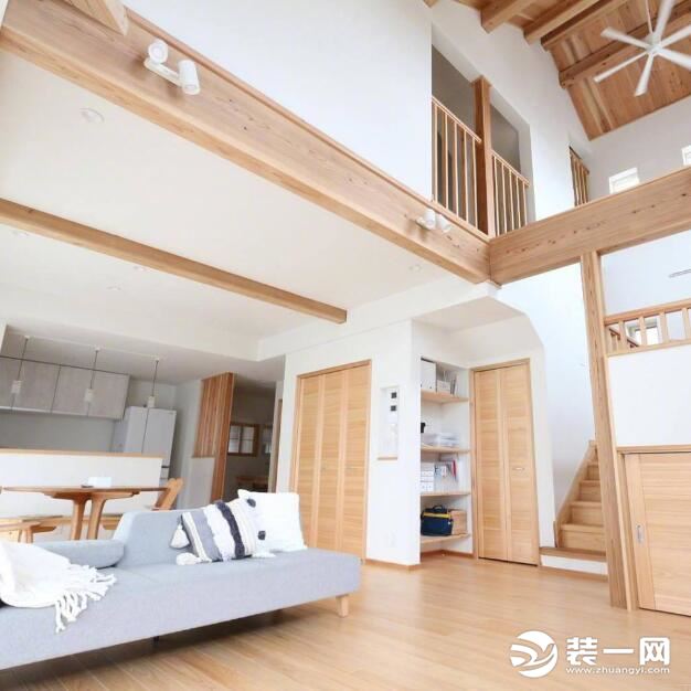 上海旧房装修改造 原木风格装修效果图