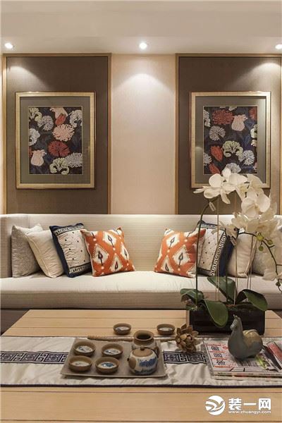 177平四居室现代中式风格设计实景图