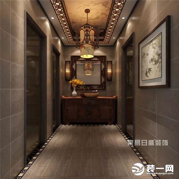 北京500平别墅装修效果图 新古典风格装修效果图 走廊