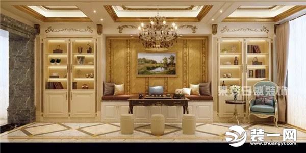 北京500平别墅装修效果图 新古典风格装修效果图 客厅