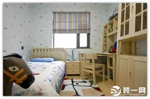 130平三室两厅装修效果图 现代简约风格装修效果图 儿童房
