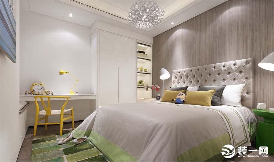 福州龙头装饰公司推荐现代风格卧室装修案例图
