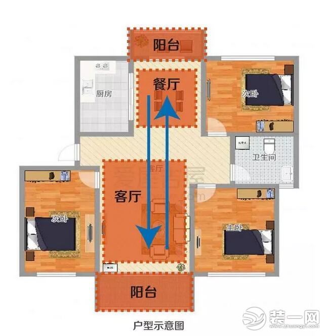 南北通透的房子通风都好