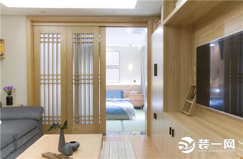 上海首创禧悦88平米简约日式风格两室一厅装修效果图