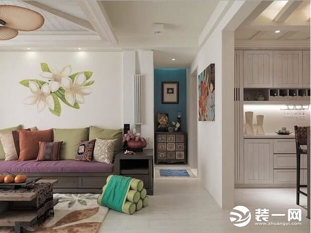 90平米两居室东南亚风格装修效果图