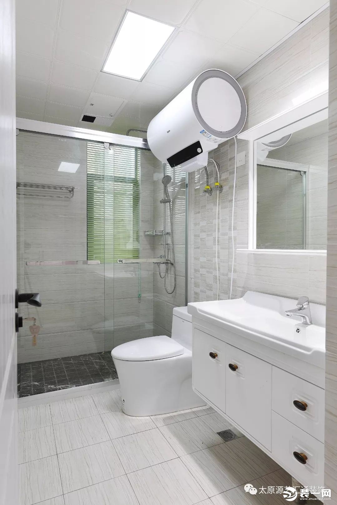 太原装饰公司推荐北欧风格卫浴室装修效果图