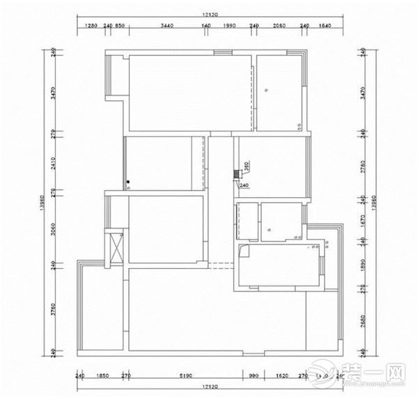 140平装修原始设计图