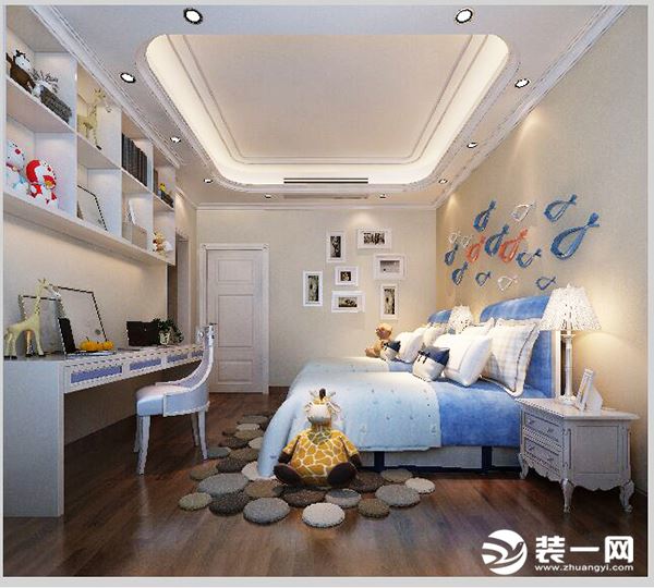 佛山装修公司推荐欧式风格别墅卧室装修案例图
