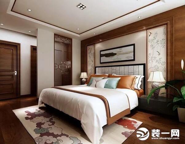 200平新中式别墅四居室装修图