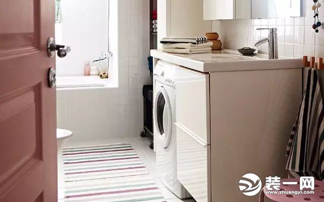 洗衣机放卫生间效果图