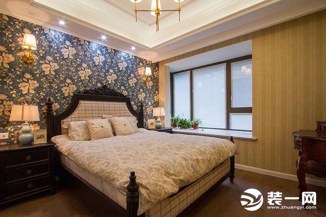 福州装饰公司推荐美式风格卧室装修案例图