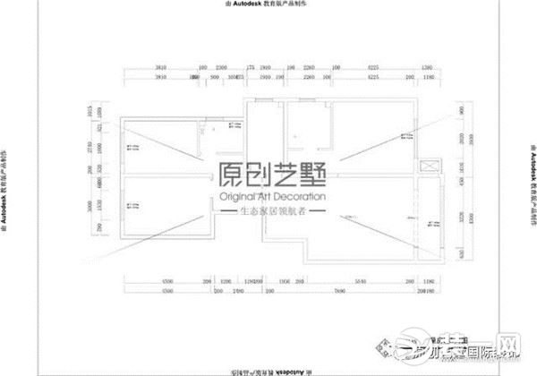 北京金隅·金玉府 室内平面结构图 北京原创艺墅装修公司